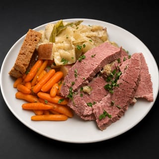 Corn Beef Eggs Toast HB